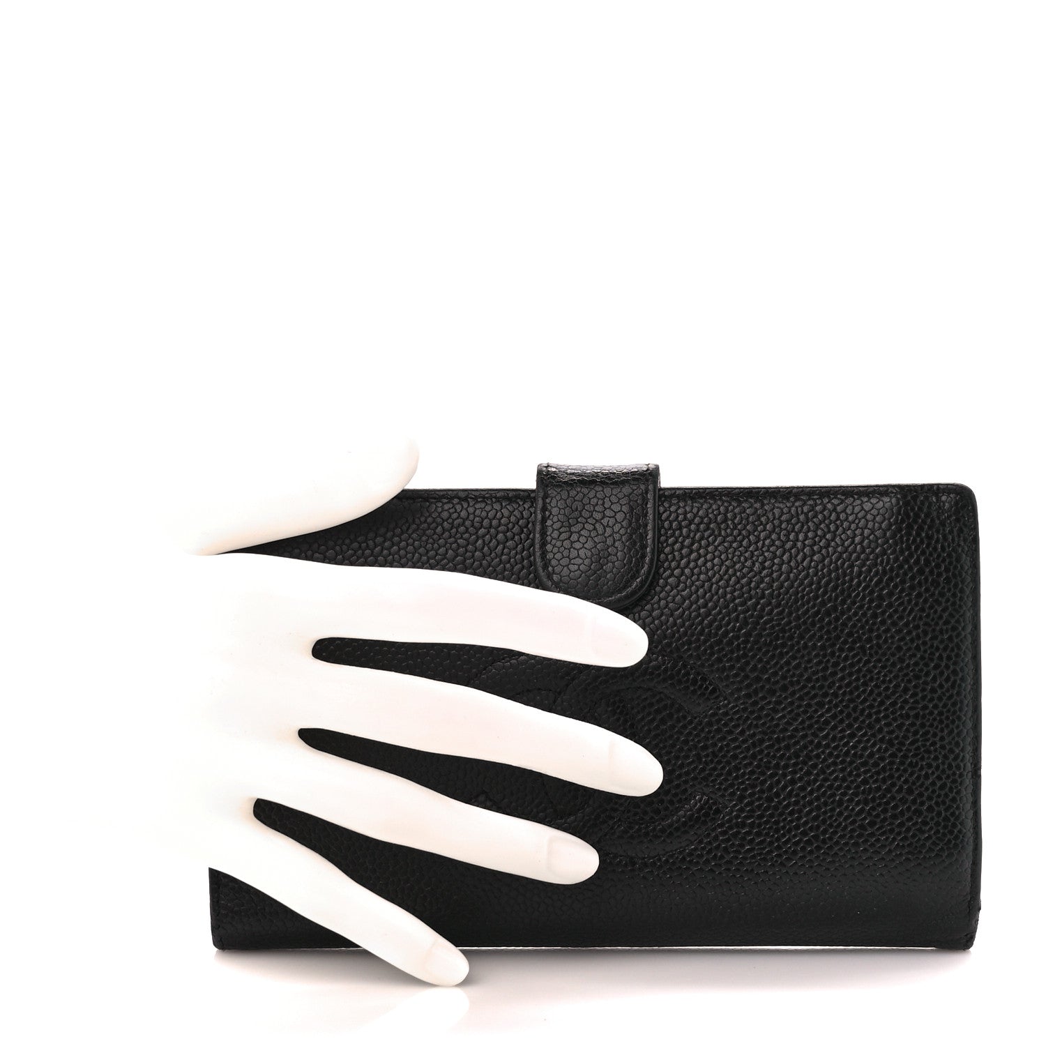 Chanel Caviar Timeless CC French Wallet Black 2 of 14