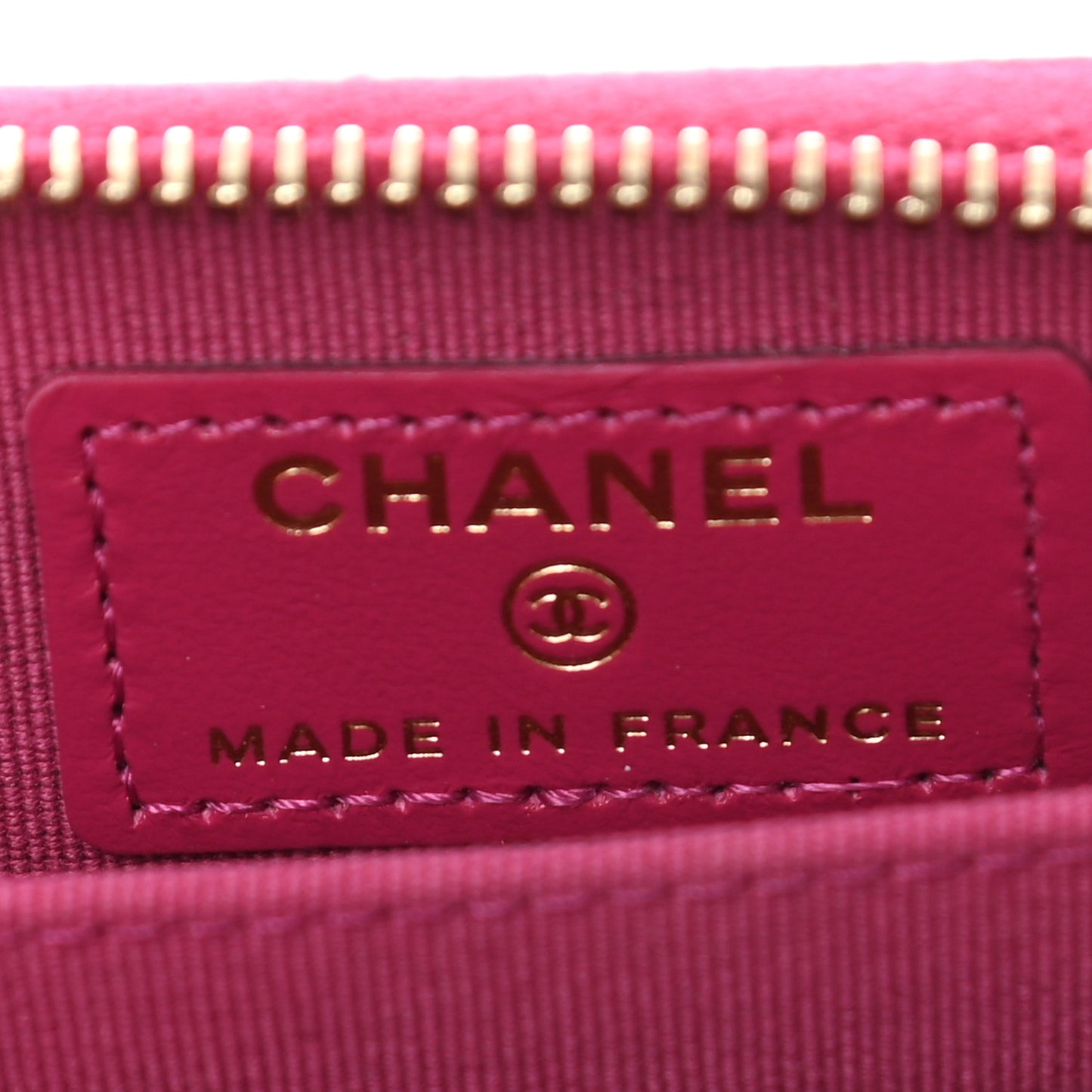 Caviar Quilted Zip Coin Purse Pink