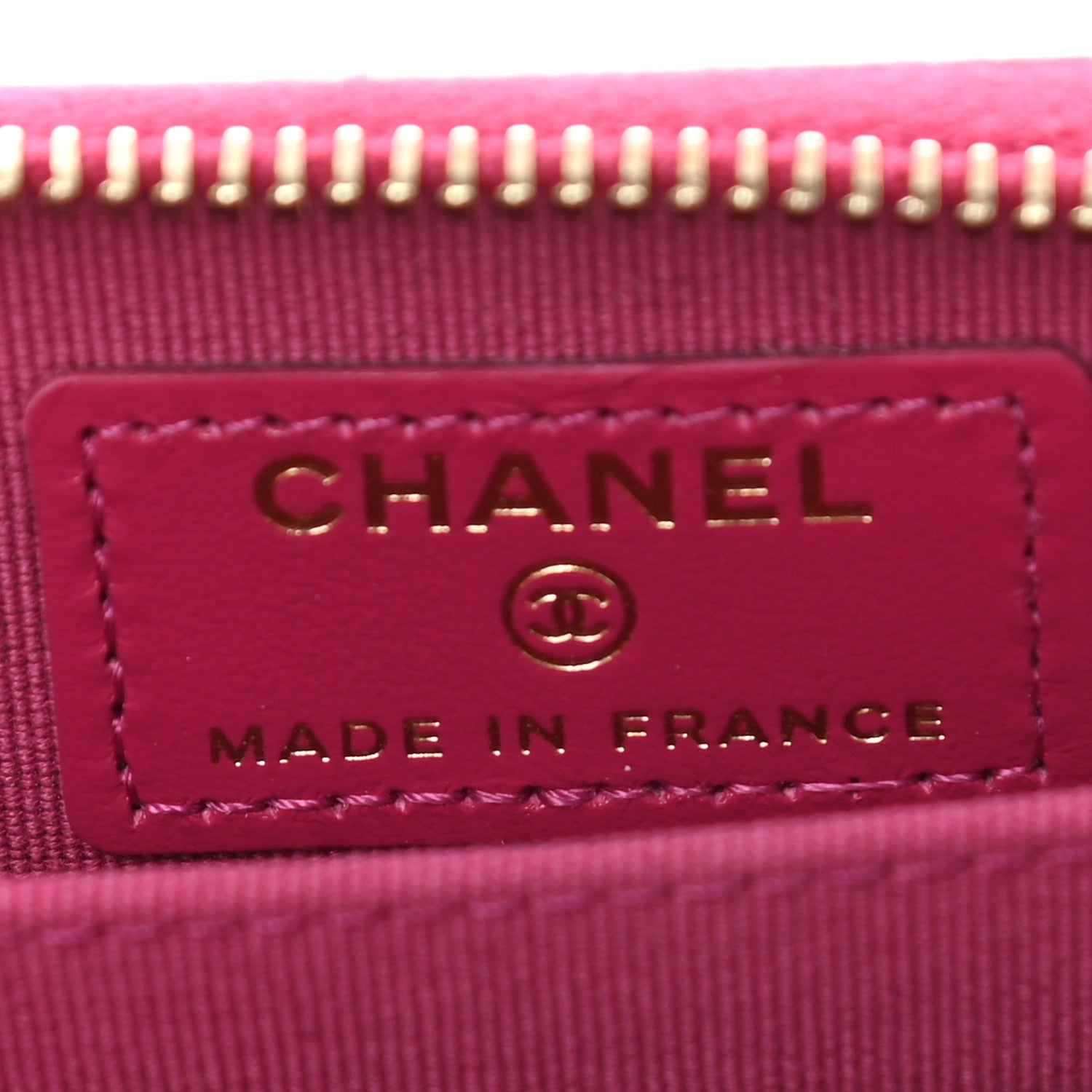 Chanel Caviar Quilted Zip Coin Purse Pink 6 of 8