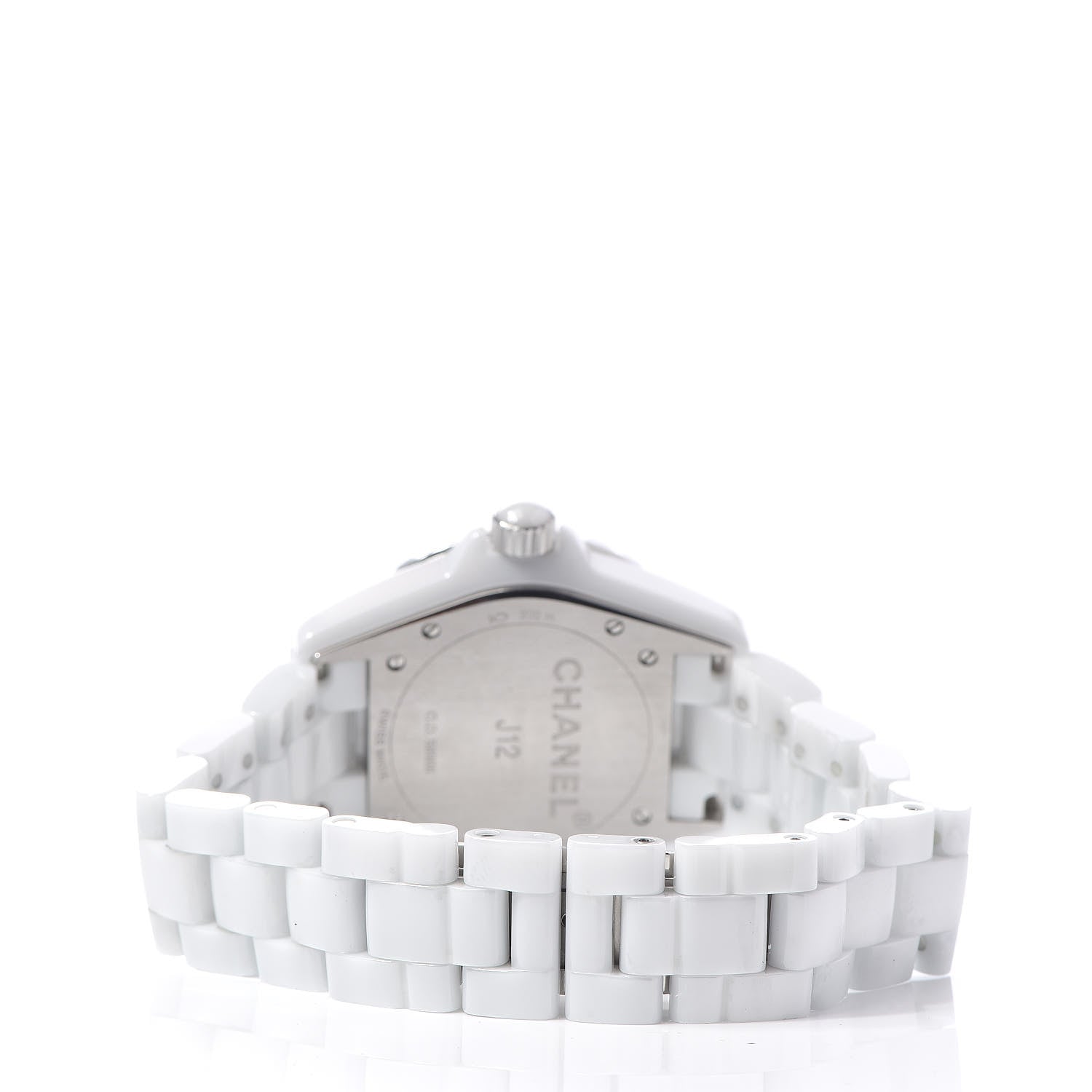 Chanel Stainless Steel Ceramic 38mm J12 Automatic Watch White 4 of 6