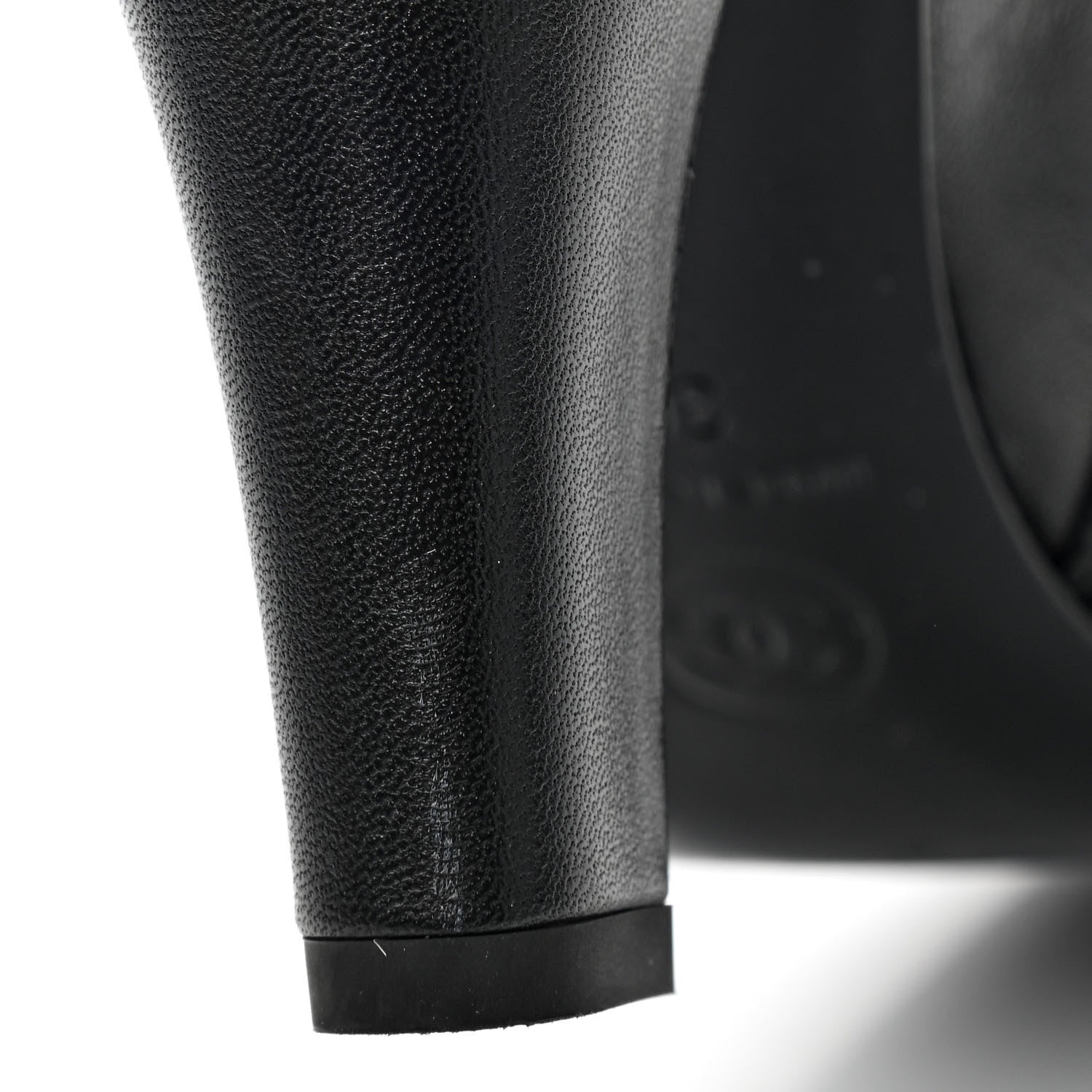 Chanel Lambskin High Boots 36 Black 10 of 12