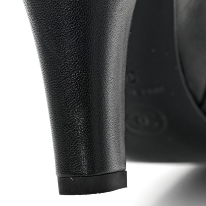 Chanel Lambskin High Boots 36 Black 10 of 12