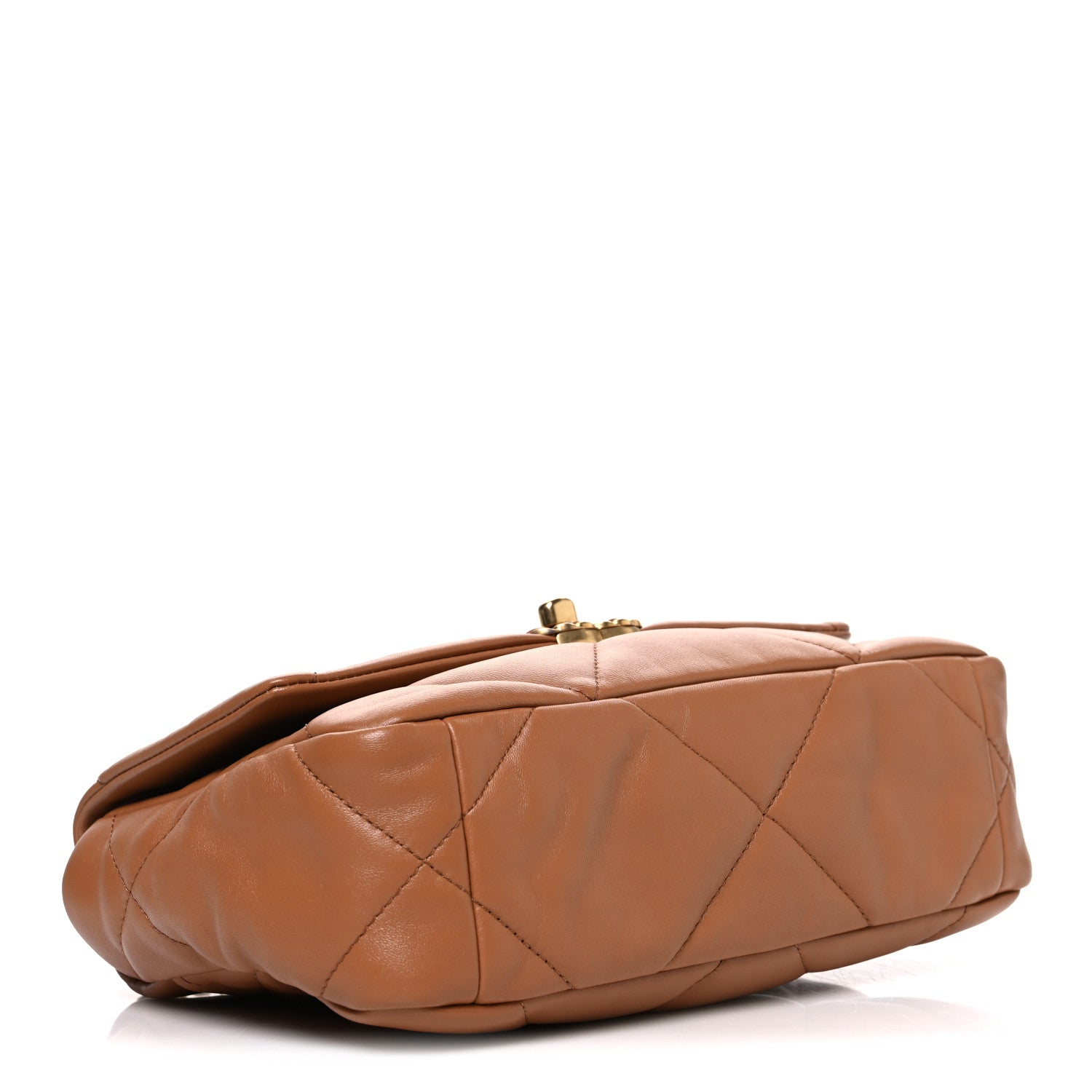Chanel Lambskin Quilted Medium Chanel 19 Flap Brown 4 of 11