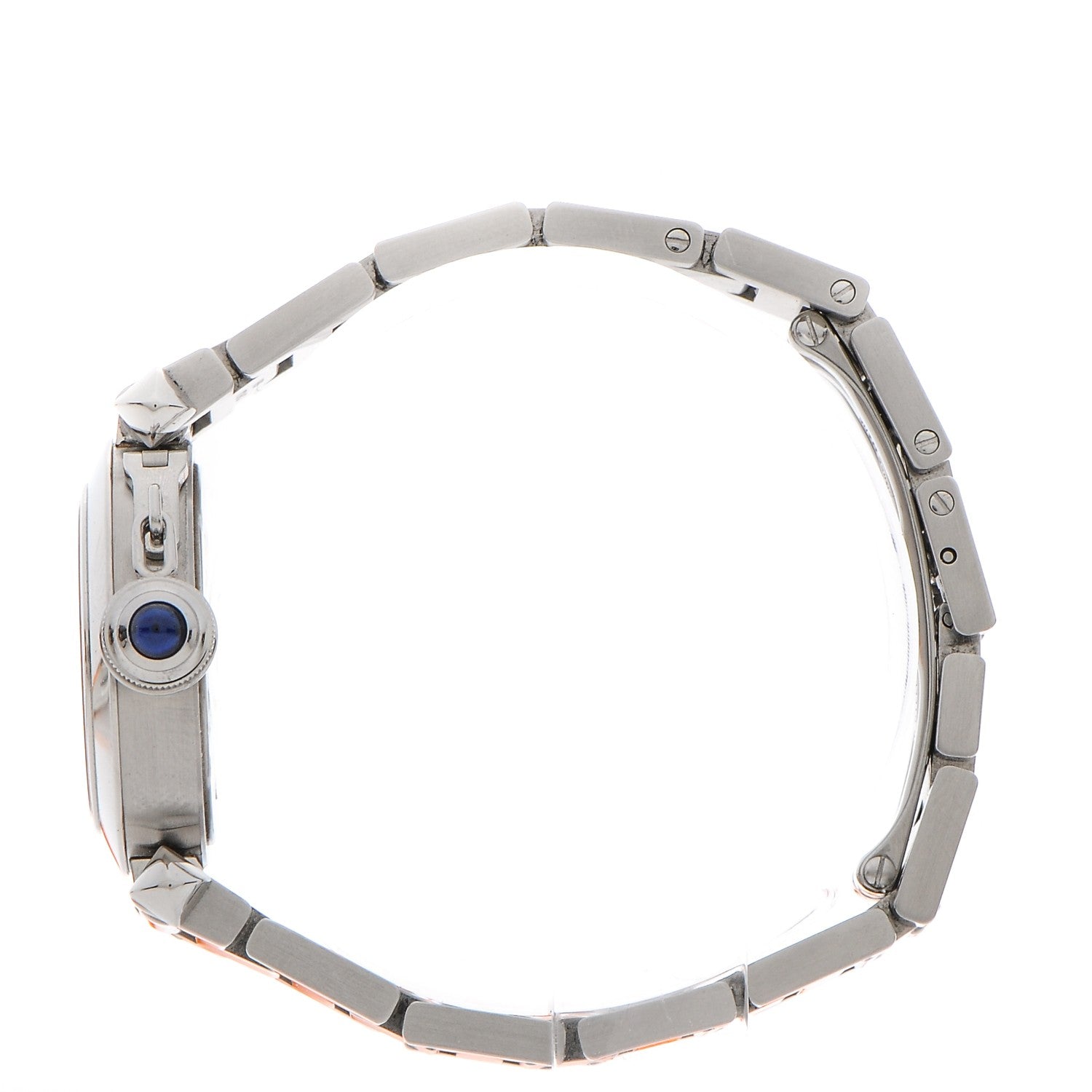 Cartier Stainless Steel 27mm Miss Pasha Quartz Watch Blue 3 of 11