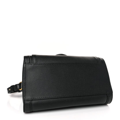 Alexander McQueen Pebbled Calfskin Padlock Pocket Tote Black 4 of 10