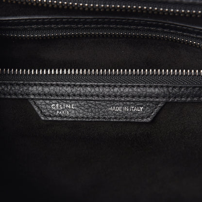 Celine Drummed Calfskin Mini Luggage Black 6 of 8