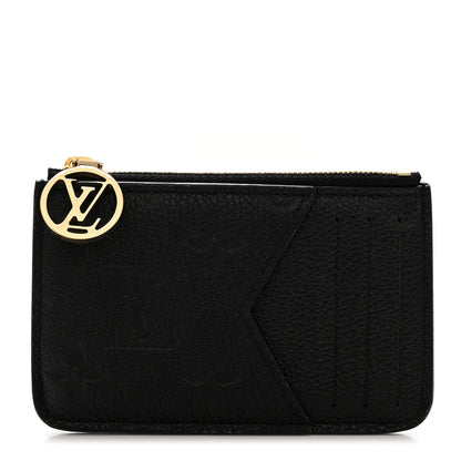 Louis Vuitton Empreinte Monogram Zipped Romy Card Holder Black 1 of 6