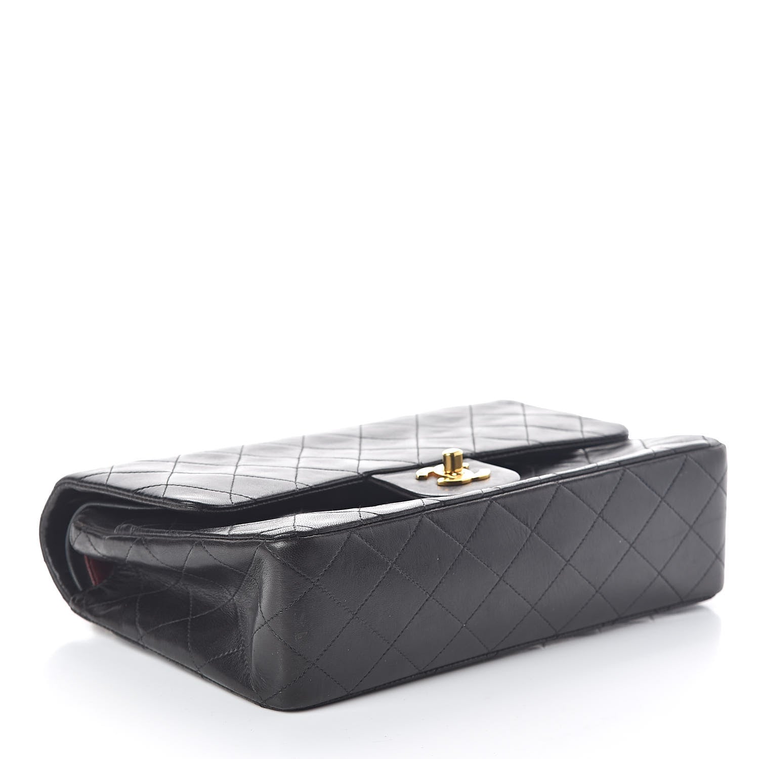 Chanel Lambskin Quilted Medium Double Flap Black 4 of 11