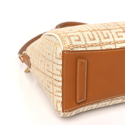 Givenchy Raffia Jacquard Fabric 4G Mini Antigona Beige 7 of 8