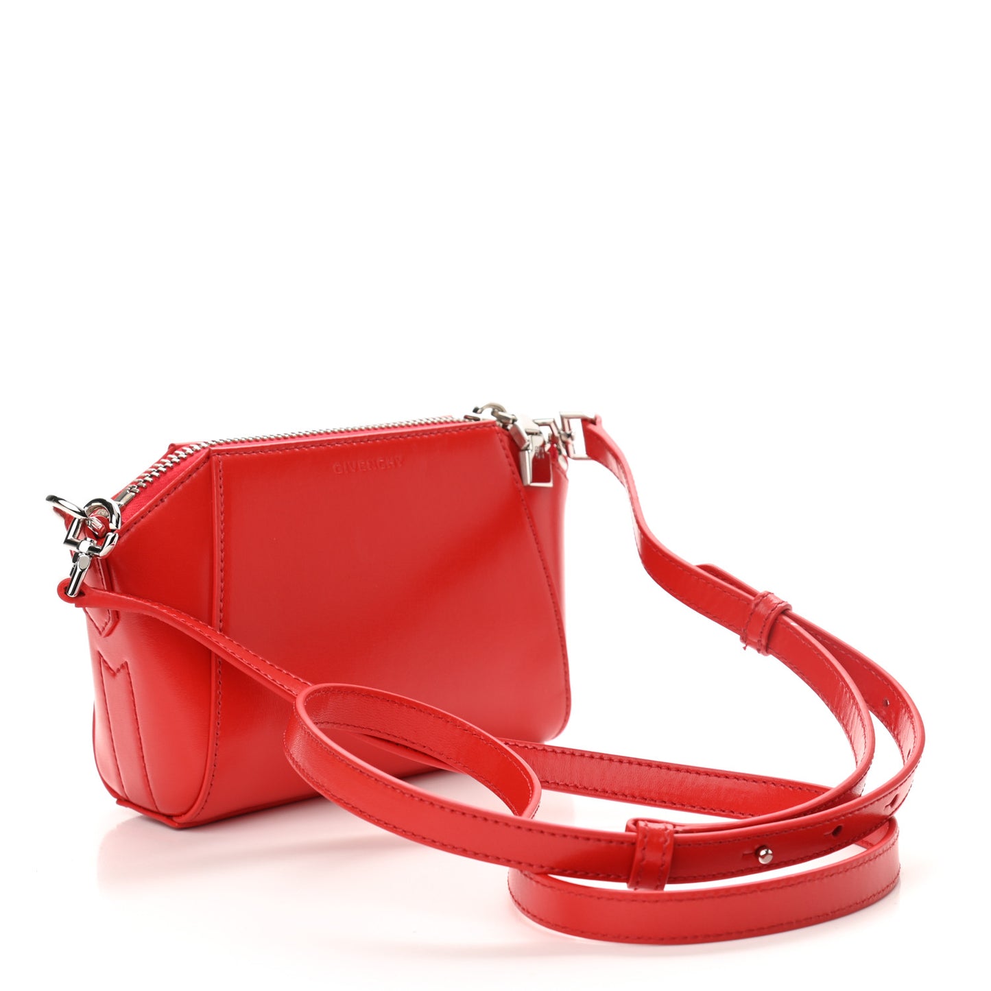 Smooth Calfskin Nano Antigona Red