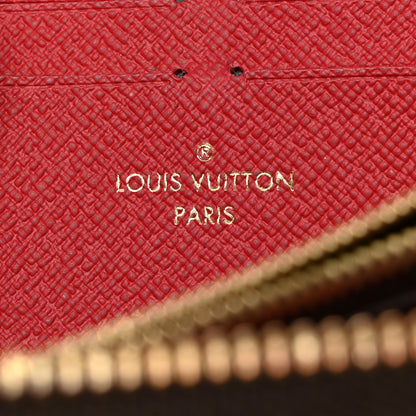 Louis Vuitton Damier Ebene Clemence Wallet Cherry 6 of 8