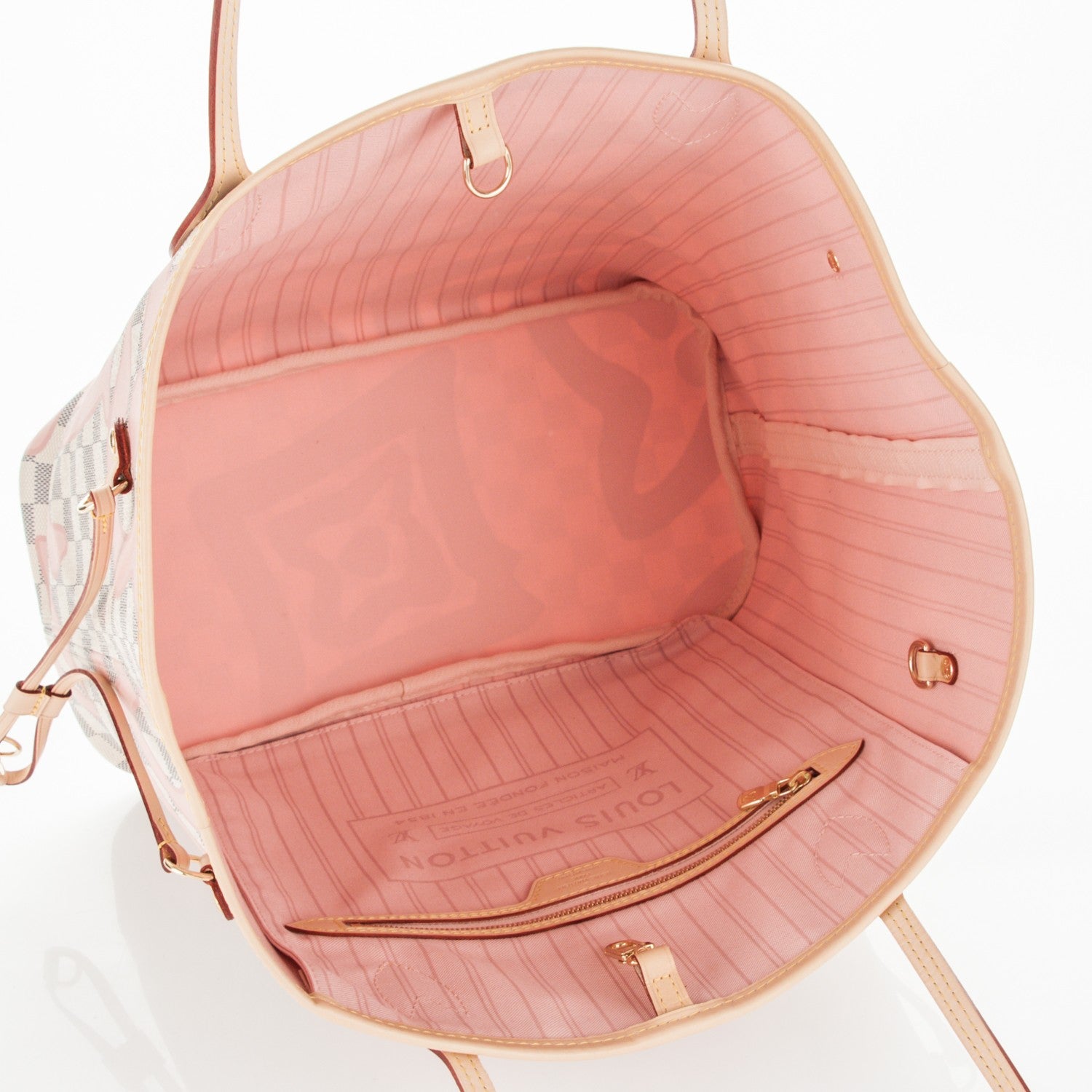 Louis Vuitton Damier Azur Tahitienne Neverfull MM 5 of 7