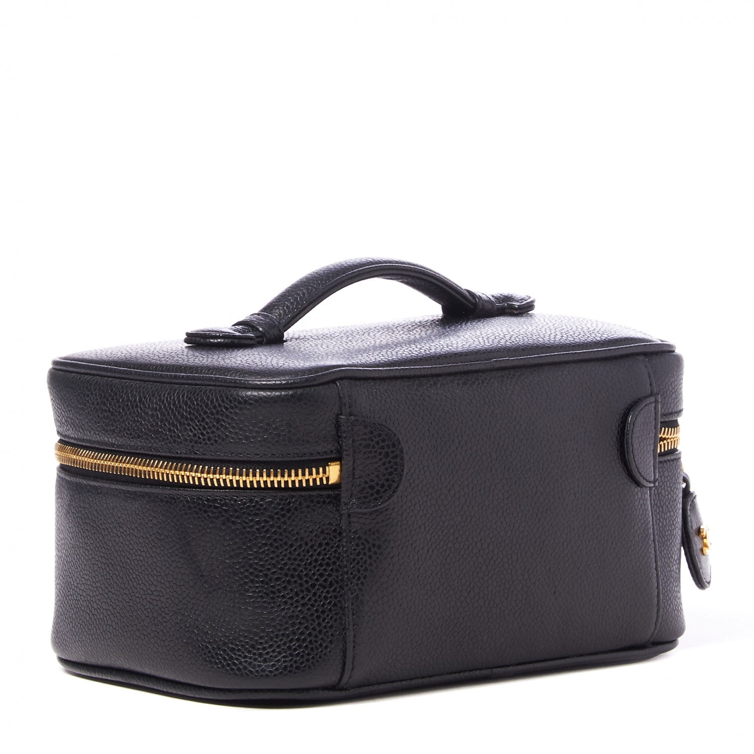 Chanel Caviar Vanity Cosmetic Case Black 2 of 10
