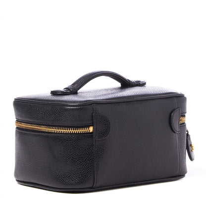 Chanel Caviar Vanity Cosmetic Case Black 2 of 10