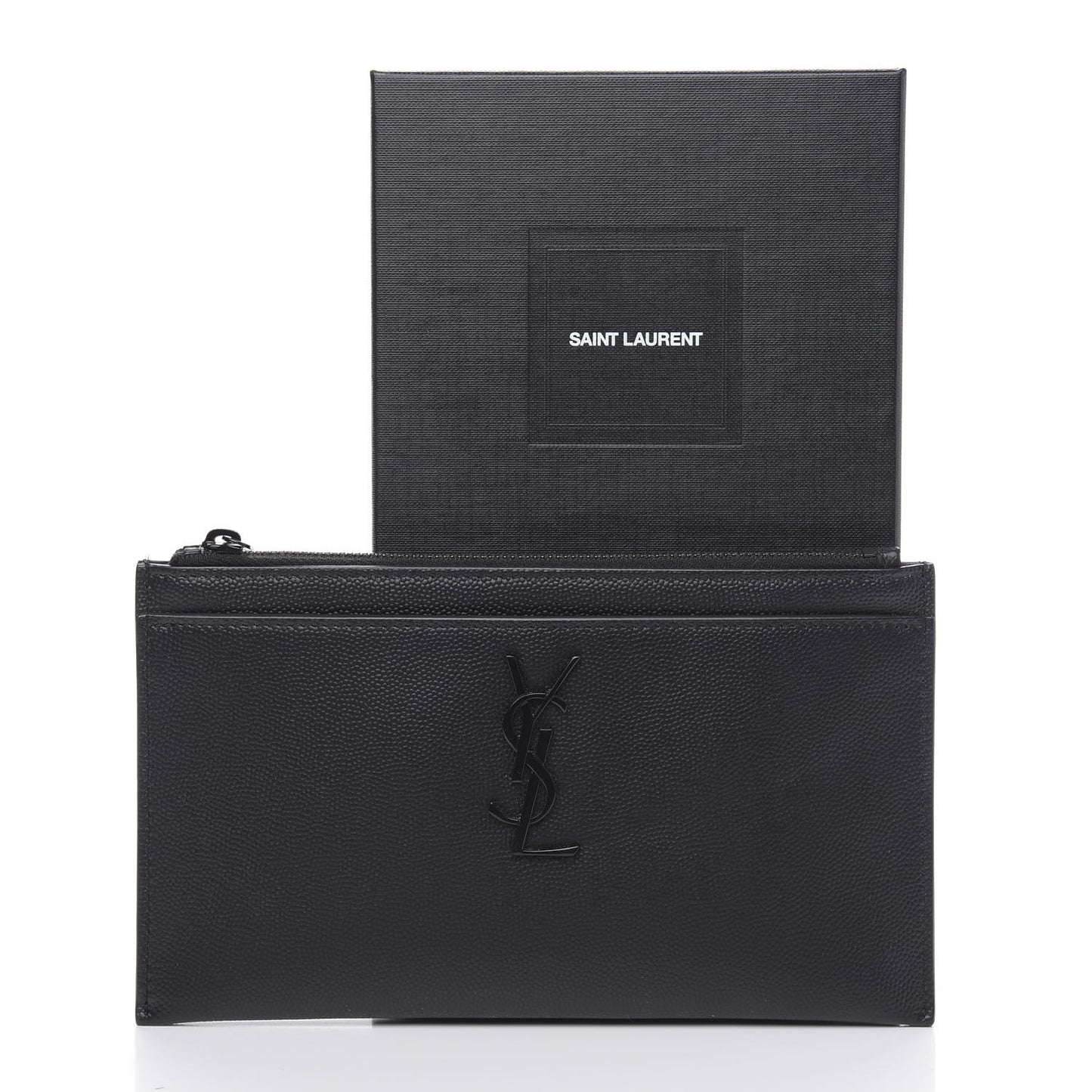 Grain De Poudre Monogram Bill Pouch Black