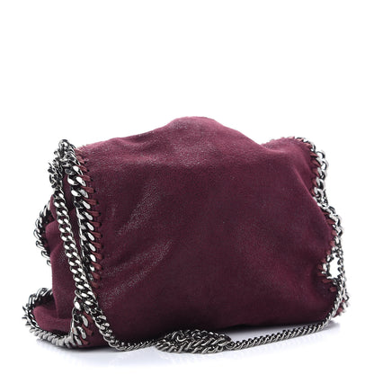 Stella McCartney Shaggy Deer Mini Falabella Fold Over Tote Plum 3 of 9