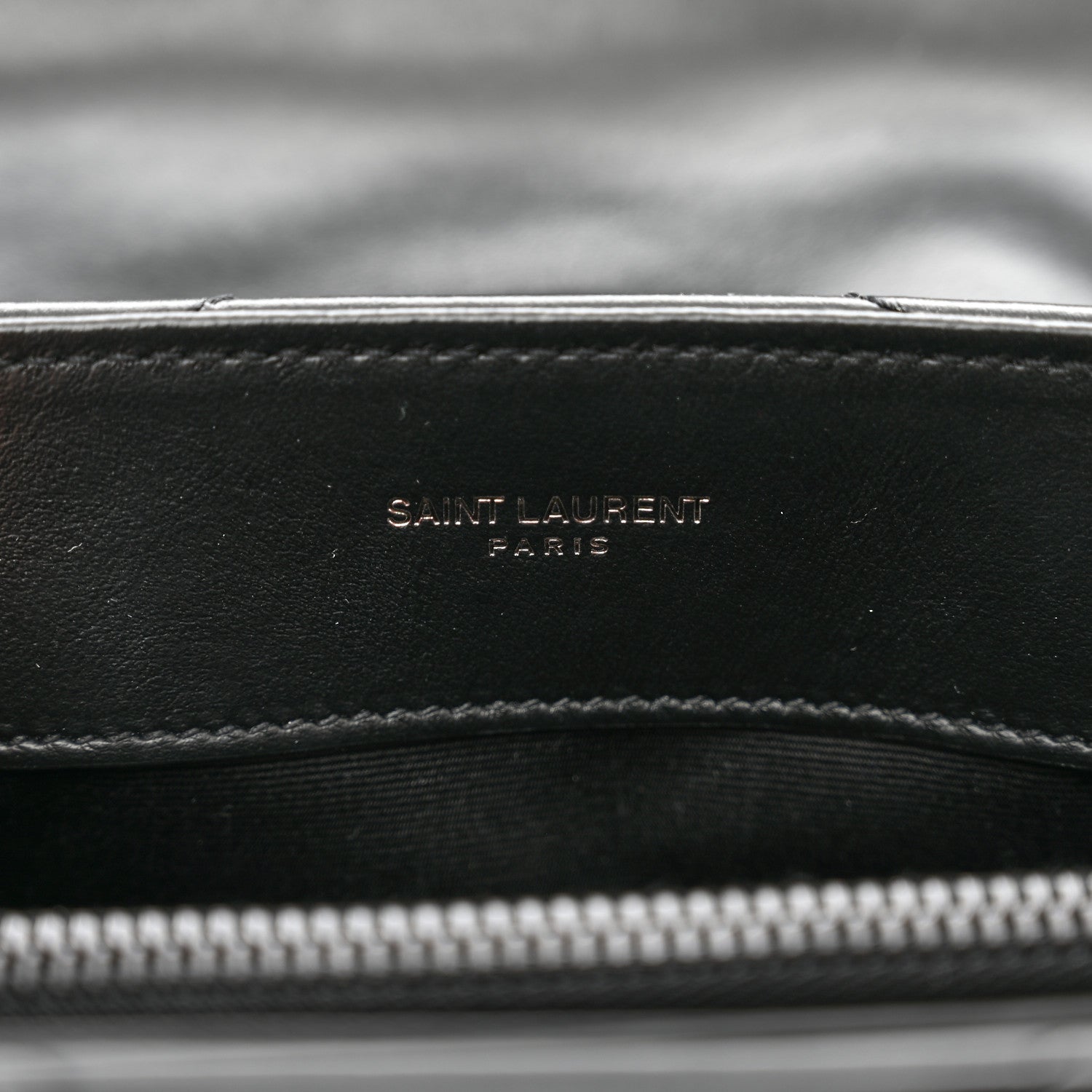 Saint Laurent Calfskin Y Quilted Monogram Monochrome Small Loulou Chain Satchel Black 7 of 12