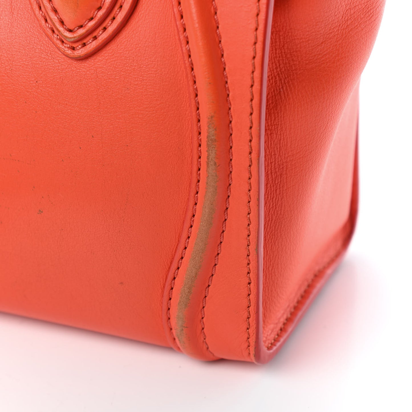 Smooth Calfskin Nano Luggage Fluo Orange