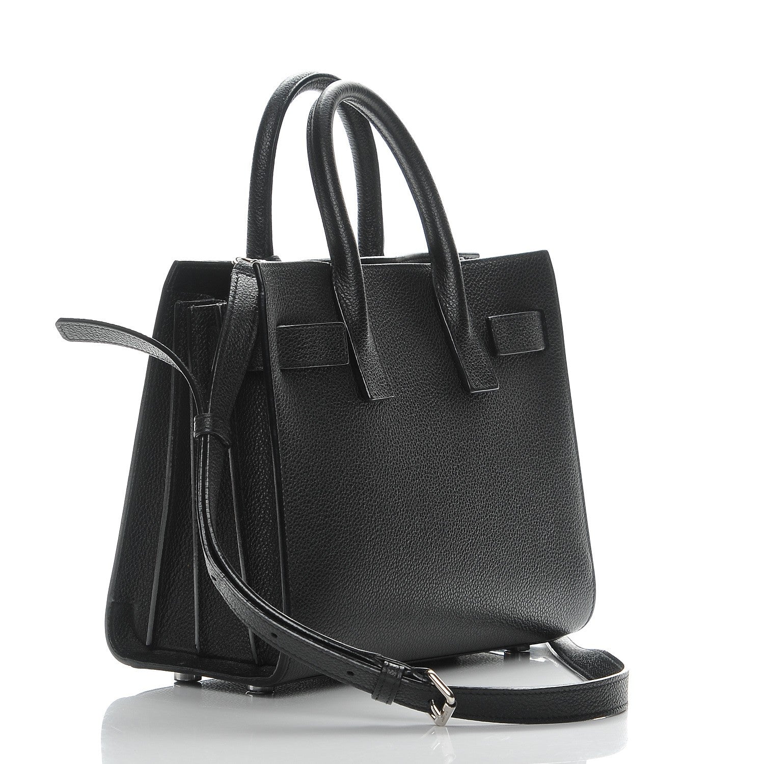 Saint Laurent Grained Calfskin Nano Sac De Jour Black 4 of 8
