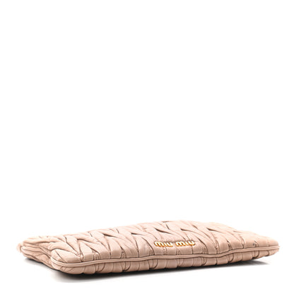 Miu Miu Nappa Matelasse Clutch Cammeo 4 of 7