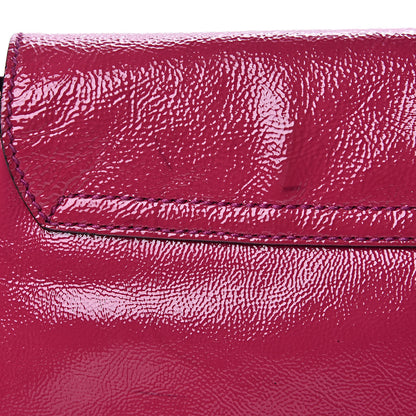 Gucci Patent Medium Soho Flap Crossbody Bright Bougainvillea 13 of 16
