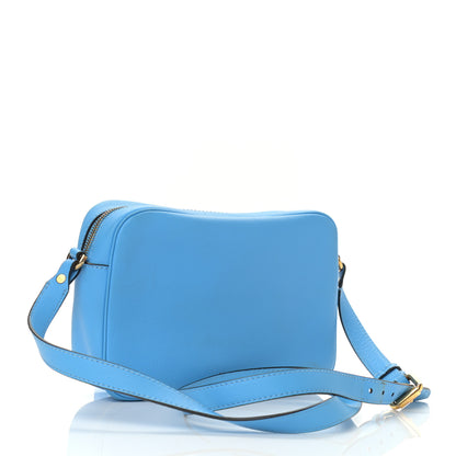 Versace Grained Calfskin Medusa Camera Bag Blue 3 of 12