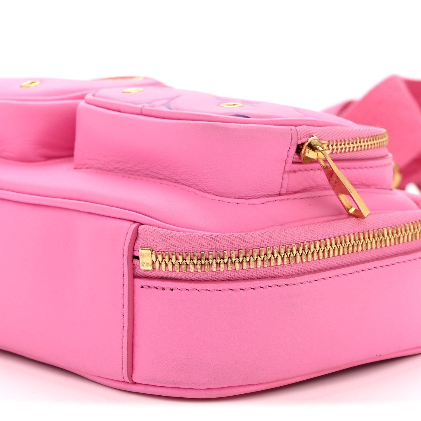 Calfskin Embossed Monogram Vuittamins Utility Crossbody Rose Violet