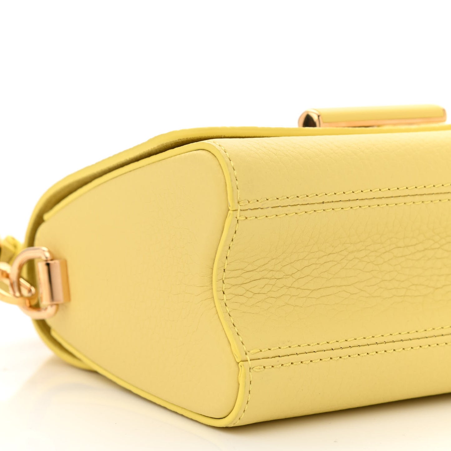 Taurillon Smooth Calfskin Scrunchie Twist One Handle PM Yellow