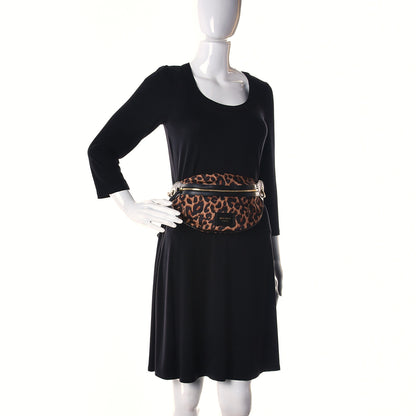 Jimmy Choo Nylon Leopard Candice Belt Bag 2 of 12