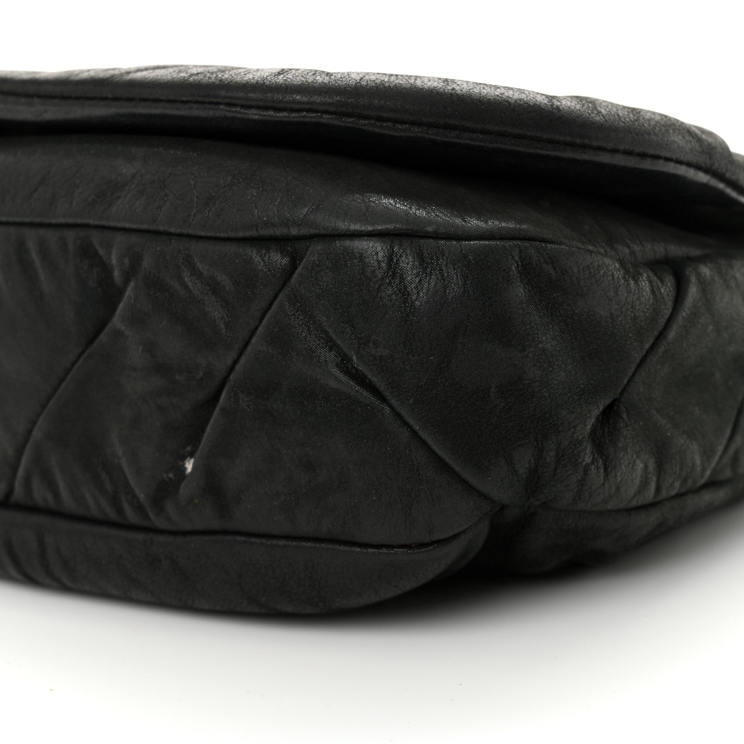 Chanel Iridescent Calfskin Glint Flap Black 10 of 12