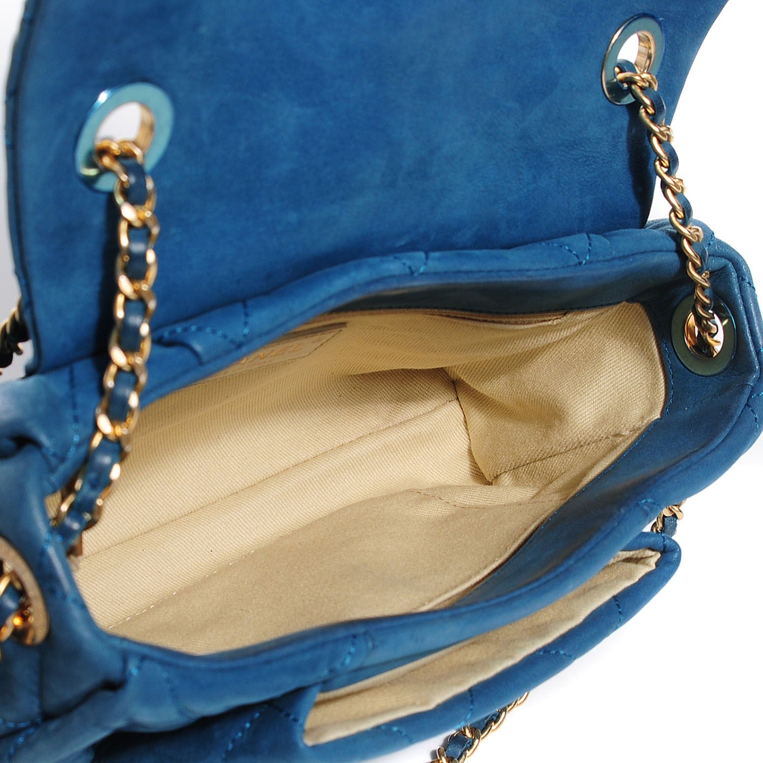 Chanel Iridescent Calfskin Chic Quilt Small Flap Dark Blue 5 of 8