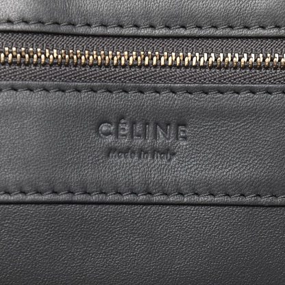 Celine Lambskin Horizontal Bi-Color Cabas Grey Cognac 6 of 14
