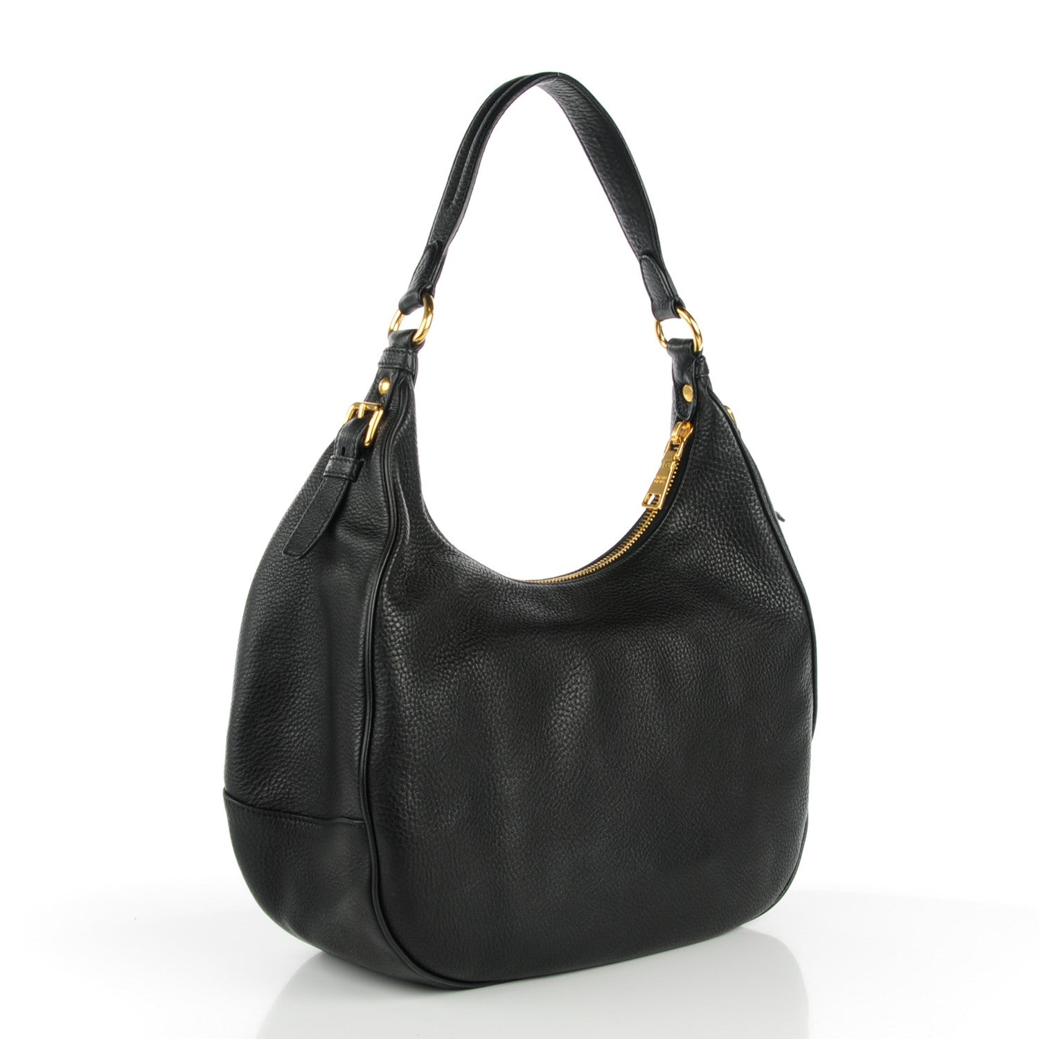 Prada Vitello Daino Hobo Nero Black 3 of 7