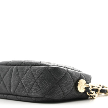 Chanel Iridescent Caviar Quilted Mini Coco Tassel Camera Case Black 10 of 10