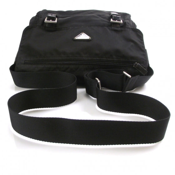 Prada Tessuto Nylon Messenger Bag Black 5 of 9