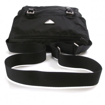 Prada Tessuto Nylon Messenger Bag Black 5 of 9