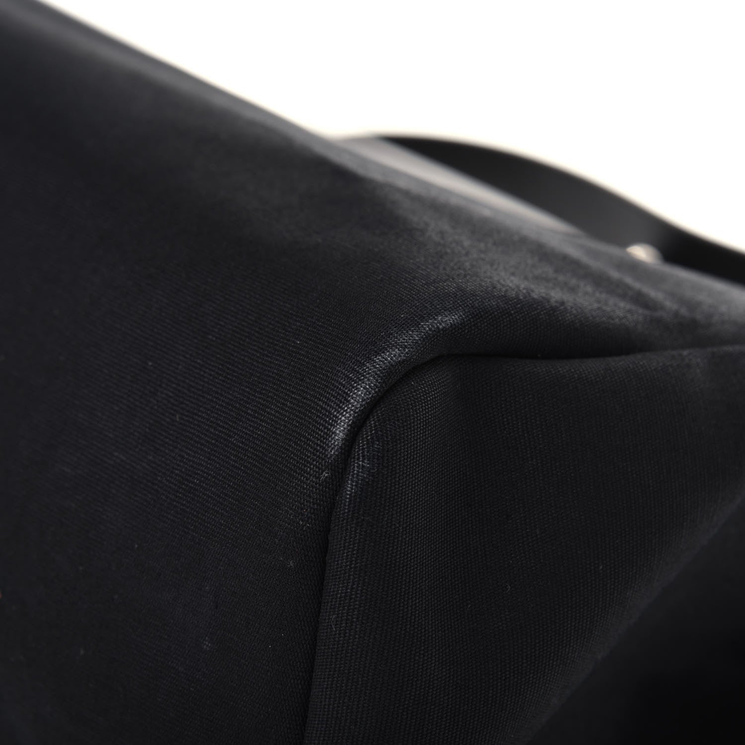 Hermes Toile Vache Calfskin Herbag 40 GM Black 23 of 30