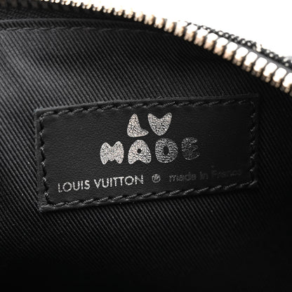 Louis Vuitton X NIGO Taurillon Monogram Denim Drip Keepall XS Black 6 of 9