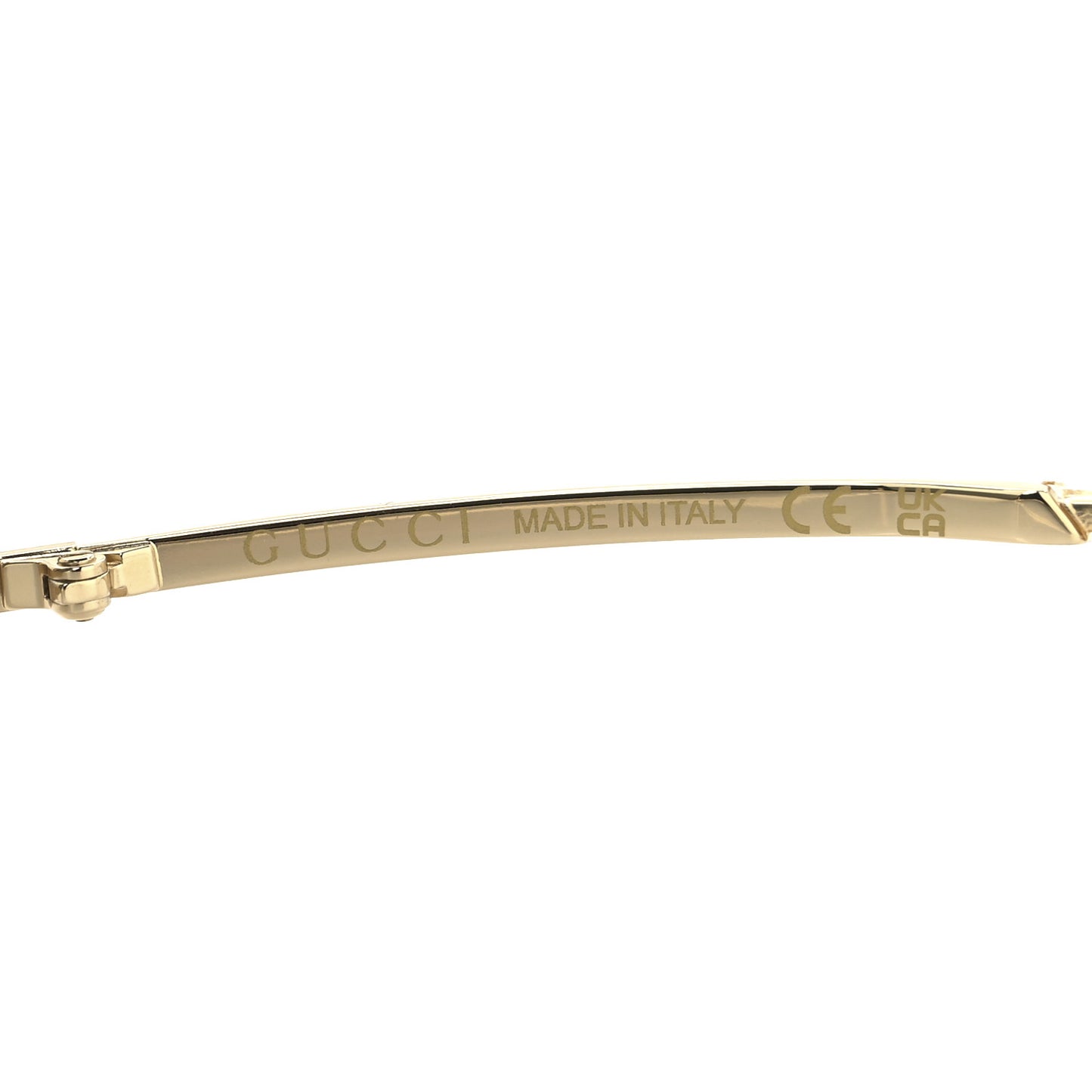 Metal Mask Shaped Frame Sunglasses GG1560S Gold