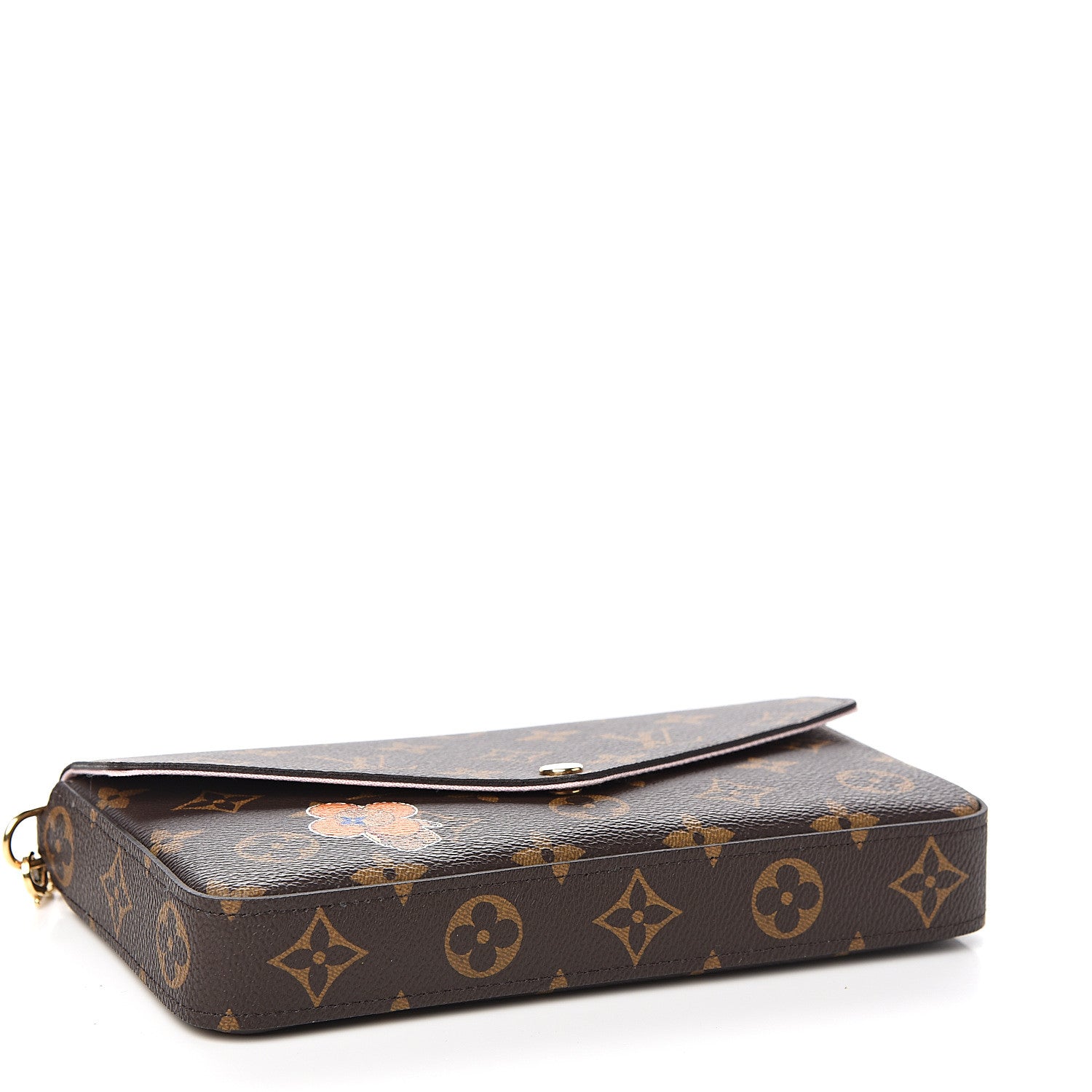 Louis Vuitton Monogram My LV World Tour Pochette Felicie Chain Wallet Rose Ballerine 3 of 9