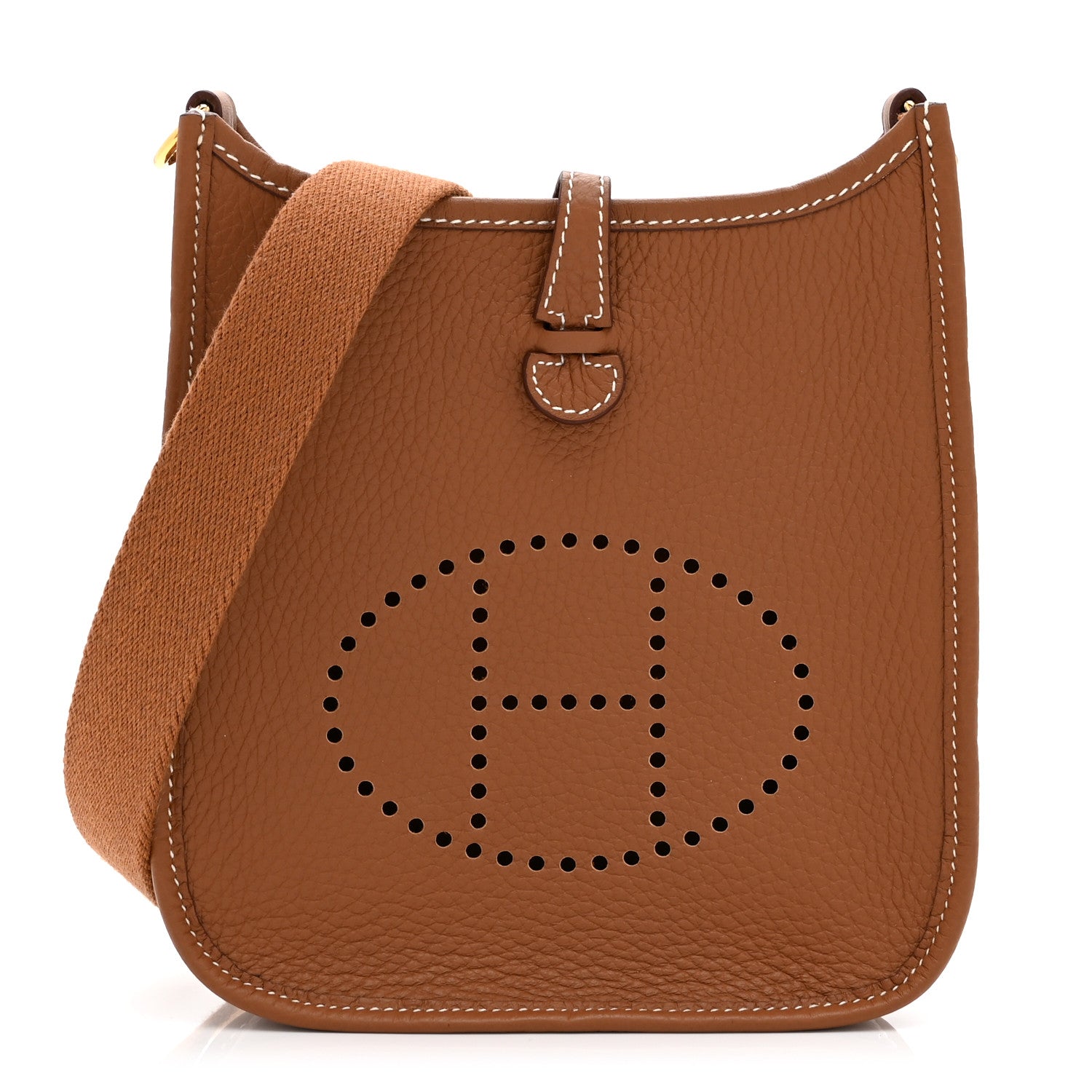 Hermes Taurillon Clemence Evelyne TPM Gold 1 of 11