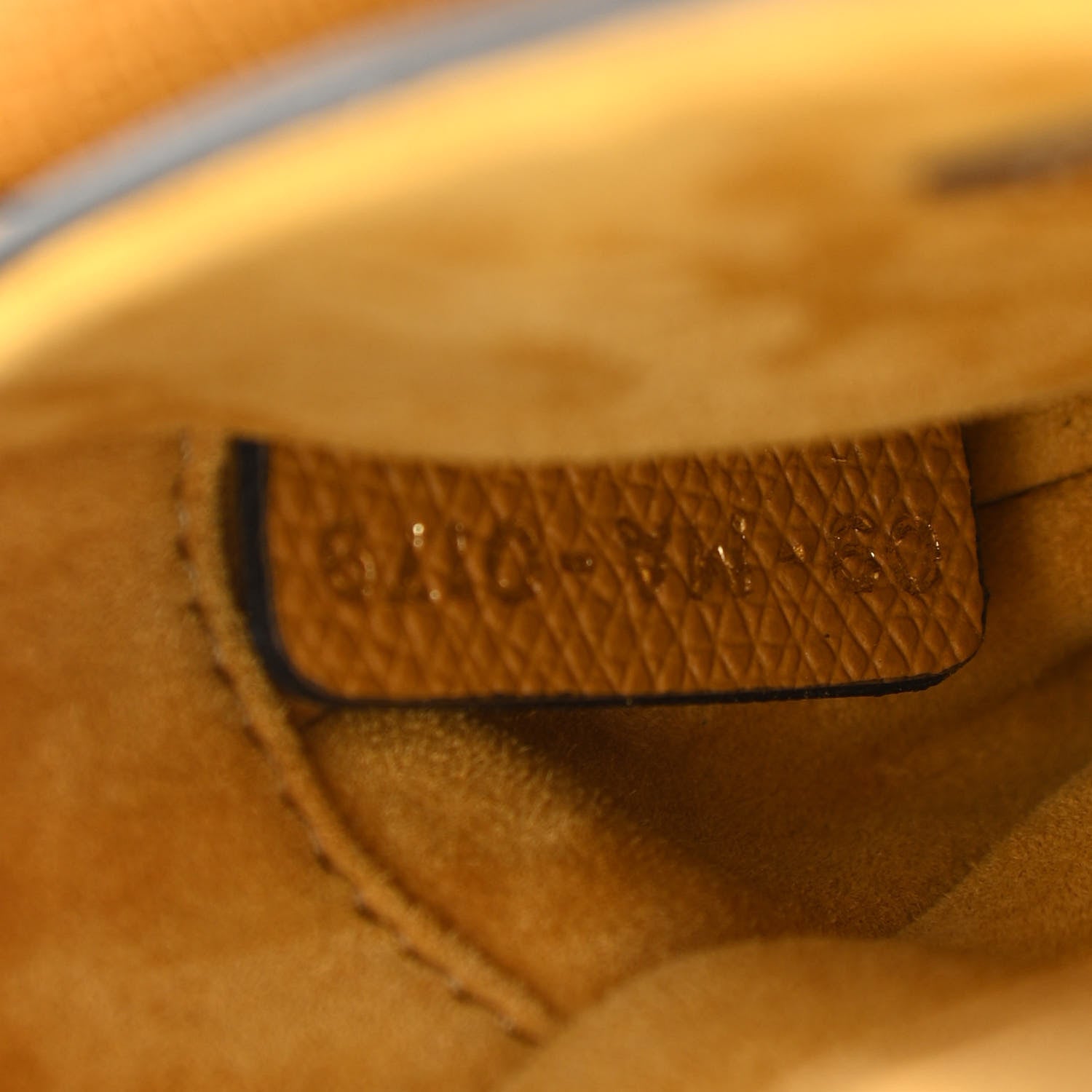 Christian Dior Grained Calfskin Mini Saddle Bag Dark Yellow 7 of 13