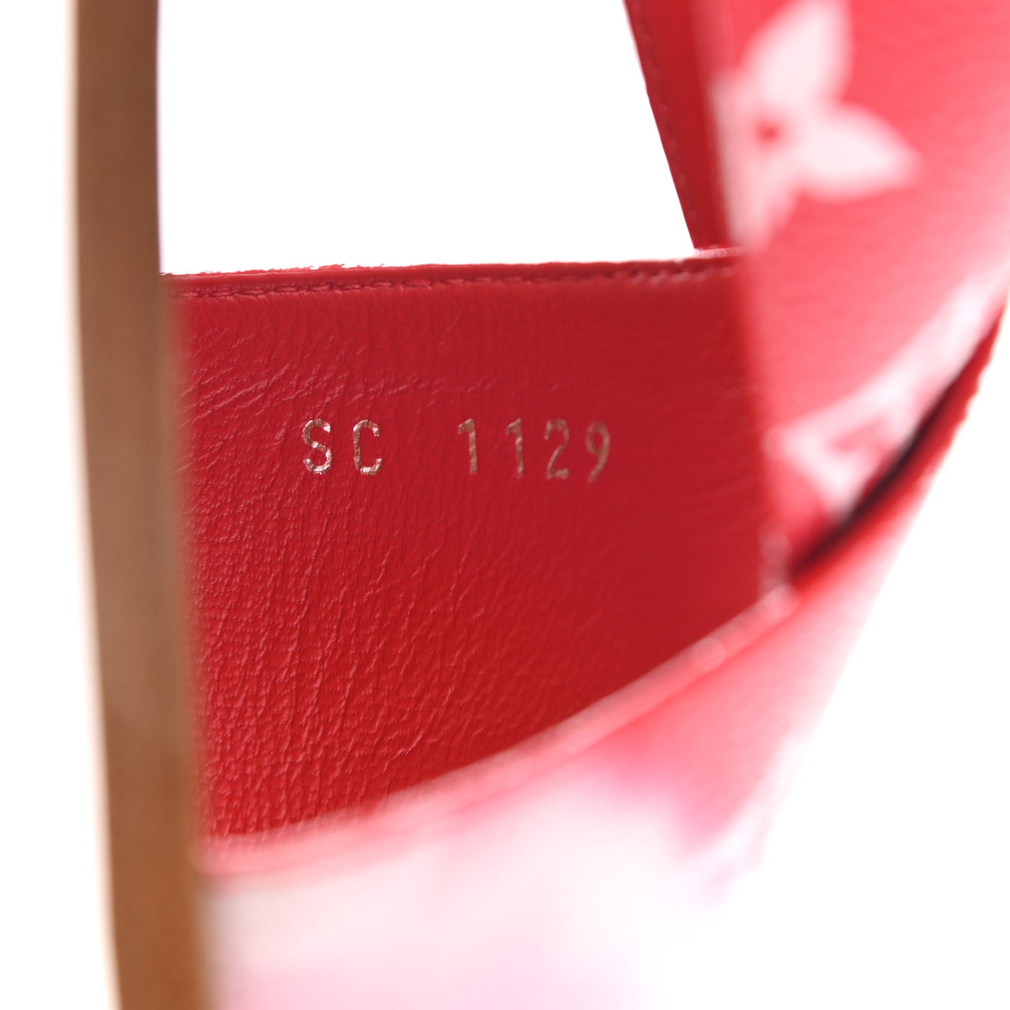 Monogram Escale Palma Flat Sandals 36.5 Rouge