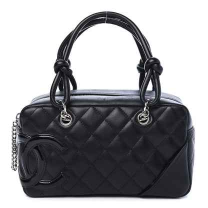 Chanel Calfskin Quilted Small Cambon Bowler Black 1 of 8