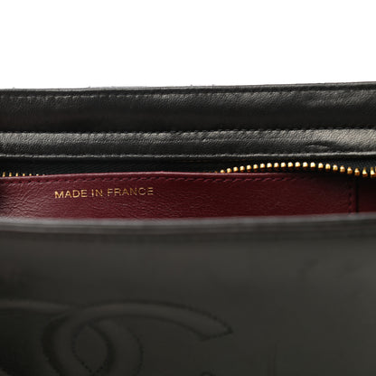 Chanel Lambskin Quilted CC Timeless Wristlet Clutch Black 7 of 8