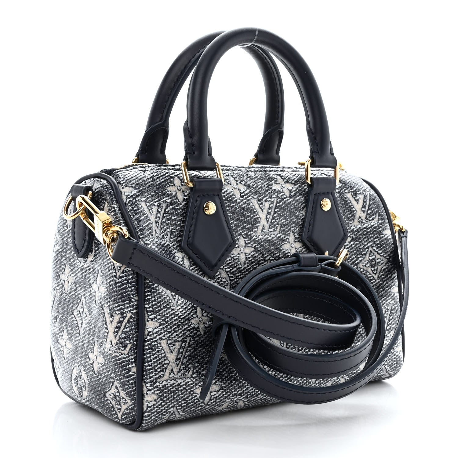 Louis Vuitton Monoglam Speedy Bandouliere 20 Blue 3 of 9