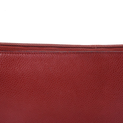 Chanel Caviar Large CC Timeless Zip Around Organizer Wallet Red 16 of 19