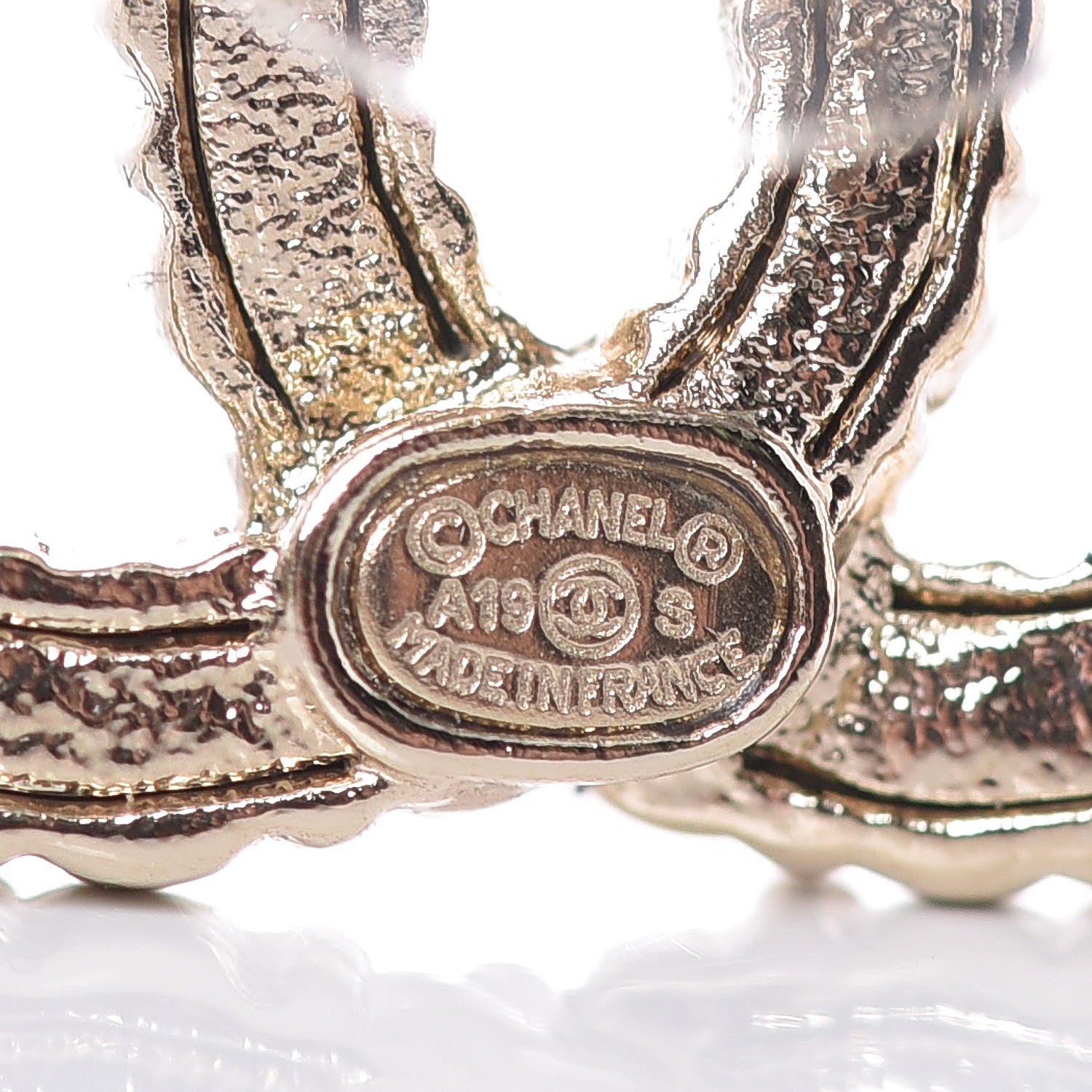 Chanel Crystal Over The Rainbow CC Earrings Gold Multicolor 4 of 5