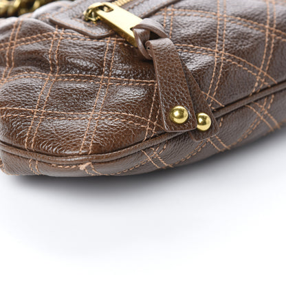 Marc Jacobs Calfskin Quilted Little Stam Brown 7 of 8