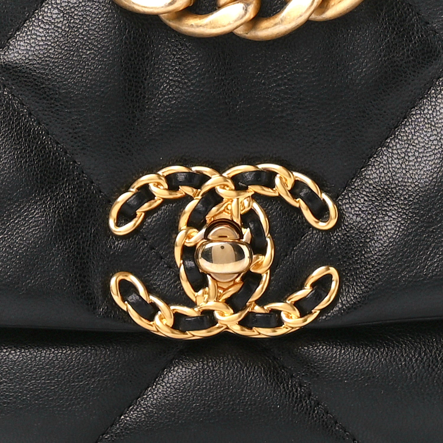 Chanel Goatskin Quilted Medium Chanel 19 Flap Black 8 of 11
